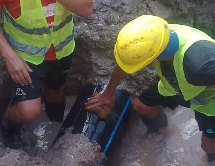 SAMEEP REPARÓ TRAMO DEL ACUEDUCTO COLONIA BENÍTEZ- MARGARITA BELÉN.