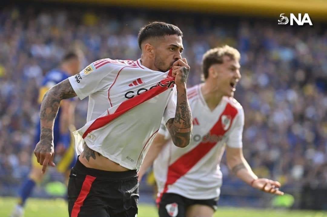 RIVER LE GANÓ 1-0 A BOCA Y SE QUEDÓ CON EL SUPERCLÁSICO DEL FÚTBOL ARGENTINO.