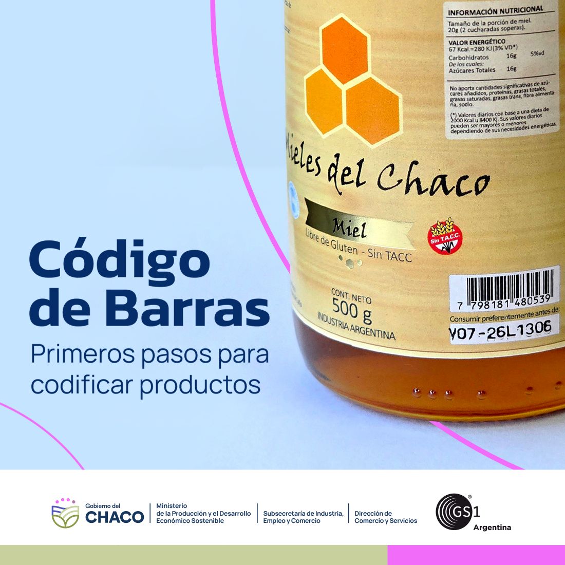 CÓDIGO DE BARRAS: SE REALIZÓ LA CAPACITACIÓN PARA EMPRESAS CHAQUEÑAS