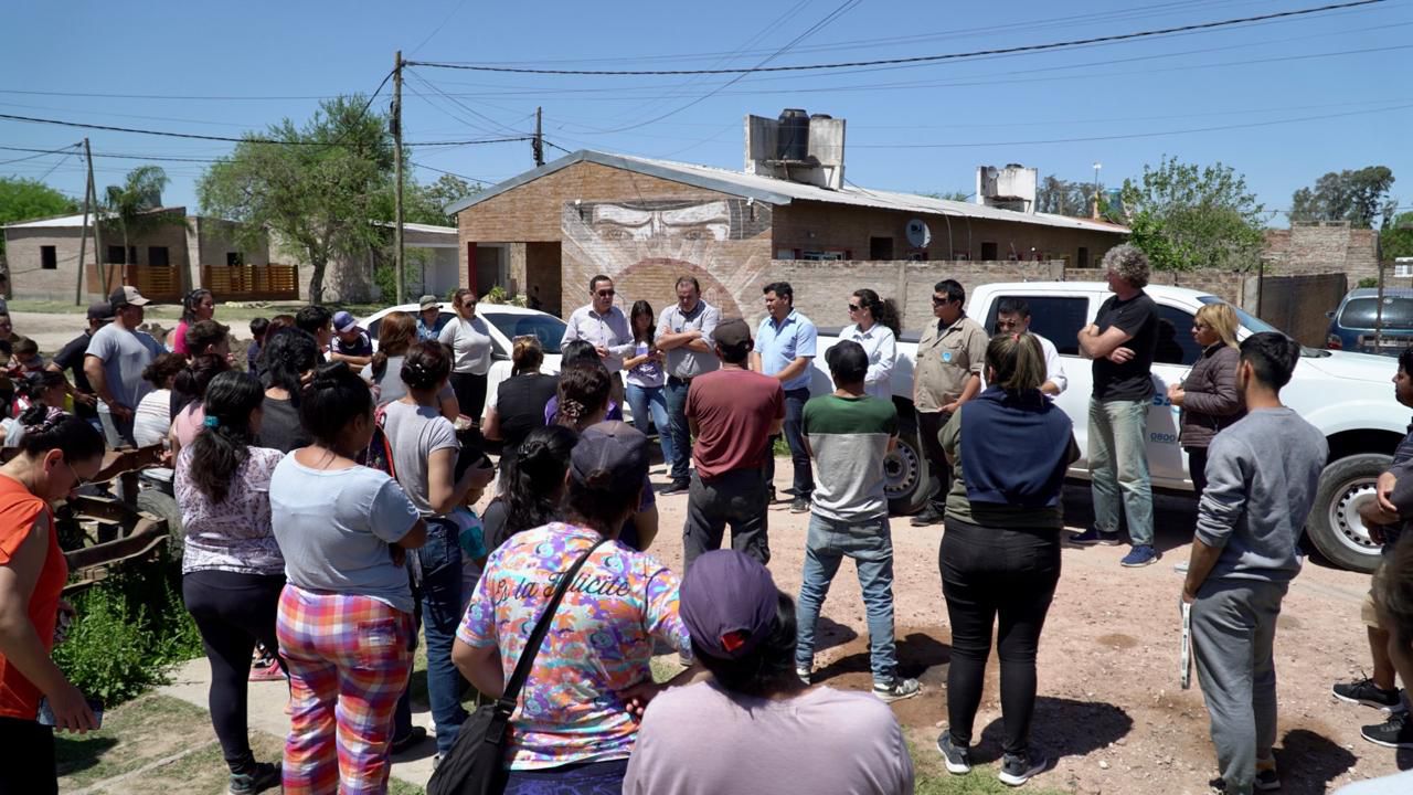 VILLA ÁNGELA: SAMEEP CULMINÓ LOS TRABAJOS DE EXTENSIÓN DE RED DE AGUA POTABLE, EN EL BARRIO TUPAC.