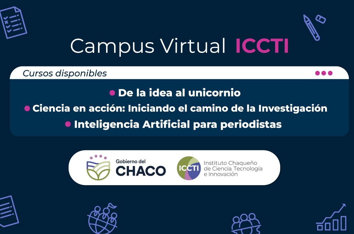 EL GOBIERNO PROVINCIAL PRESENTA “CAMPUS VIRTUAL ICCTI”, UNA PLATAFORMA CON CURSOS GRATUITOS PARA EMPRENDEDORES, INVESTIGADORES Y PERIODISTAS.